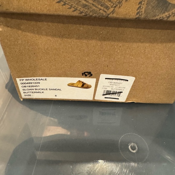 Free People Beige Buckle Sandals - Picture 5 of 5